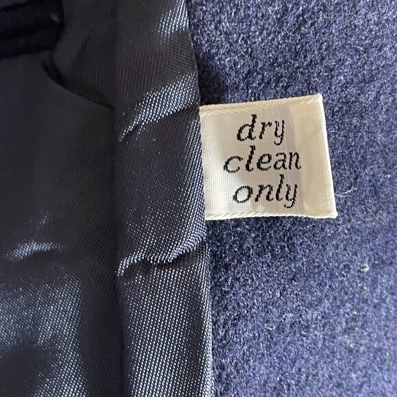 Vintage Pendleton 100% Virgin Wool Navy Blue Heritage Blazer Women’s Size Small - Picture 10 of 11